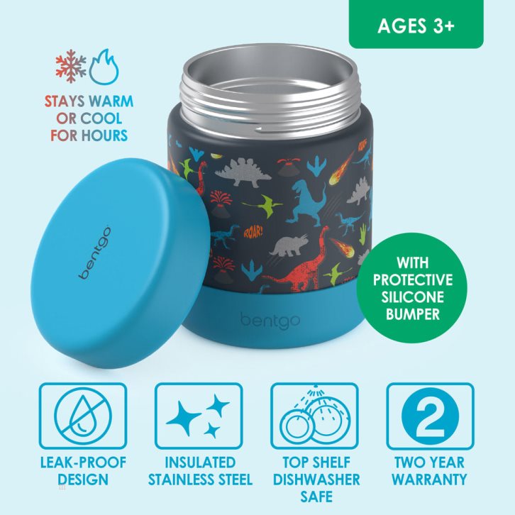 Dinosaur Bentgo Food Jar Kids' Stainless Steel USA | 147623CAR