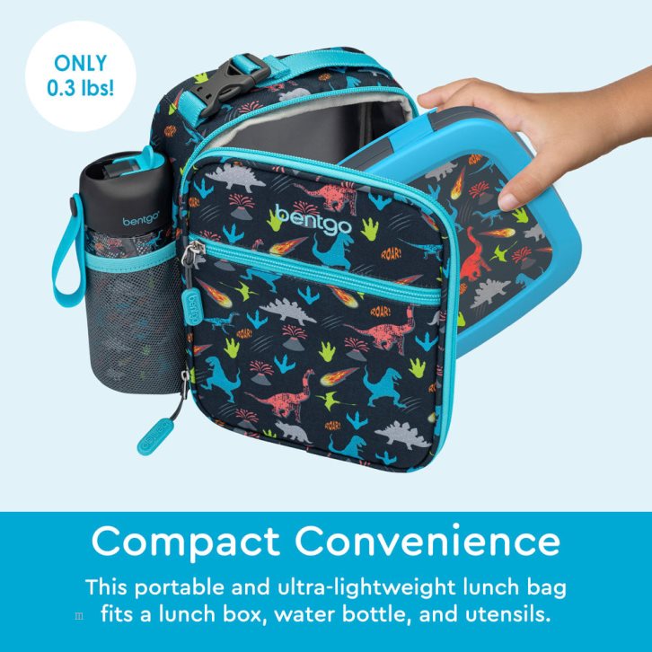 Dinosaur Bentgo Insulated Lunch Tote Kids' Lunch Box USA | 405619VAG