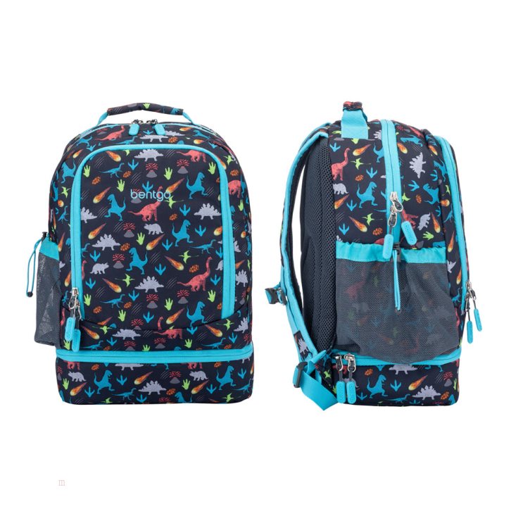 Dinosaur Bentgo Prints Lunch Box Kids' Backpack USA | 948167TAK