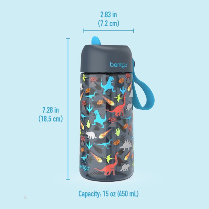 Dinosaur Bentgo Water Bottle Kids' Water Bottle USA | 478930YRX