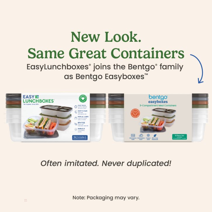 Earth Tones Bentgo Easyboxes 3-Compartment 8-Piece Set Adults Food Containers USA | 302645TPI