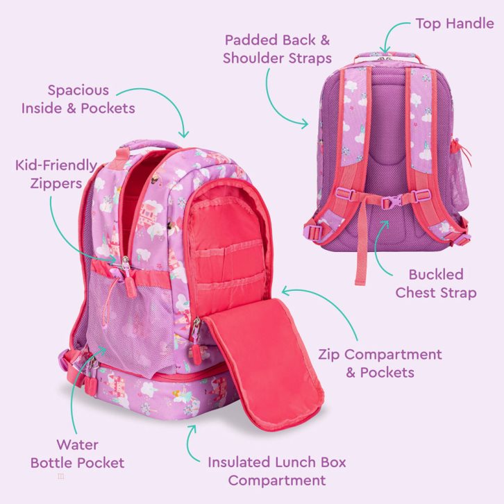 Fairies Bentgo Prints Lunch Bag Kids' 2-in-1 Backpack USA | 076428QYA