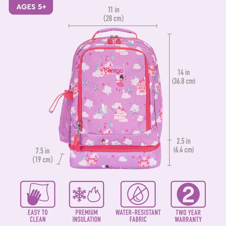 Fairies Bentgo Prints Lunch Bag Kids' 2-in-1 Backpack USA | 076428QYA