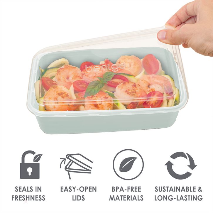 Floral Pastels Bentgo Prep 60-Piece Meal Prep Kit Adults Meal Prep Containers USA | 178563VCO