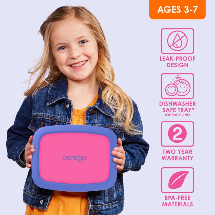 Fuchsia Bentgo Kids' Lunch Box USA | 623798JPK