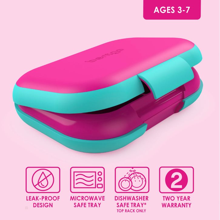 Fuchsia / Turquoise Bentgo Chill (2-Pack) Kids' Lunch Box USA | 092648BXN