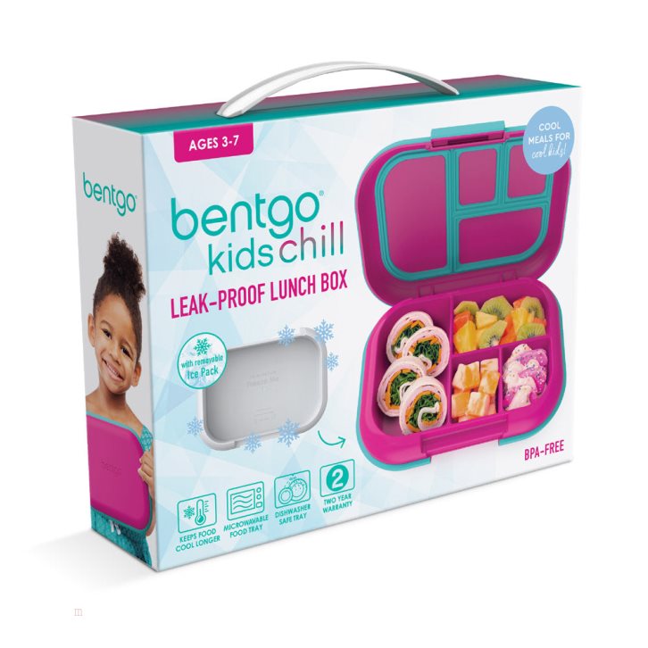 Fuchsia / Turquoise Bentgo Chill Kids' Lunch Box USA | 821546NWX