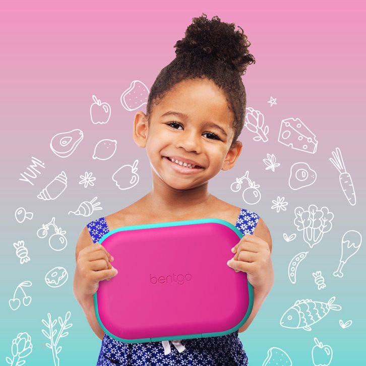 Fuchsia / Turquoise Bentgo Chill Lunch Kids' Snack Box USA | 325497YLV