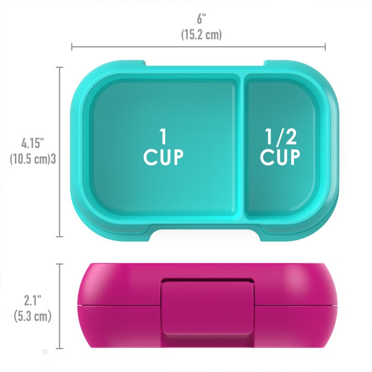 Fuchsia / Turquoise Bentgo Kids' Snack Container USA | 715489WJO