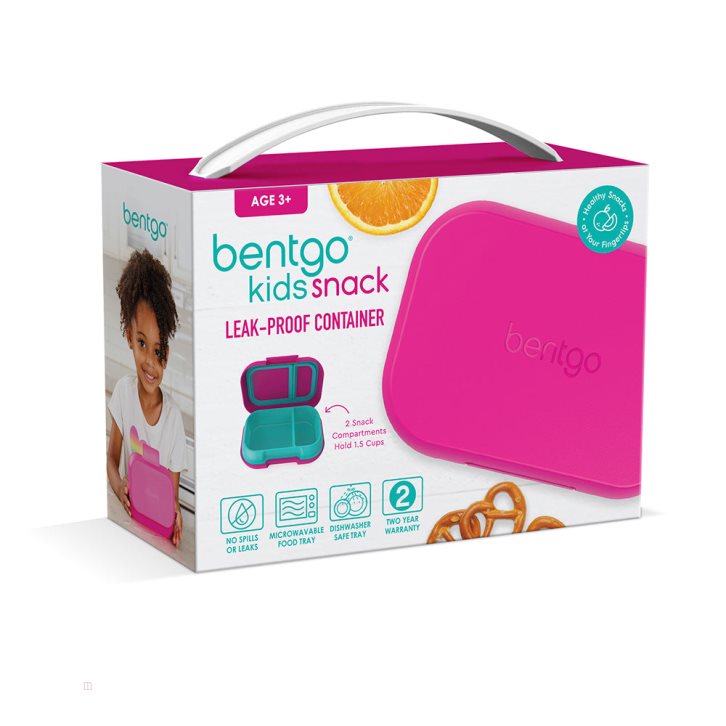 Fuchsia / Turquoise Bentgo Kids' Snack Container USA | 715489WJO