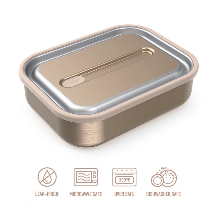 Gold Bentgo MicroSteel Adults Lunch Box USA | 792015ADE