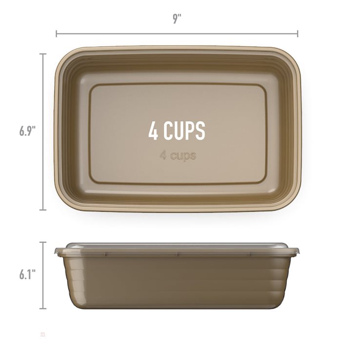 Gold Bentgo Prep 1-Compartment Adults Meal Prep Containers USA | 013528VTC