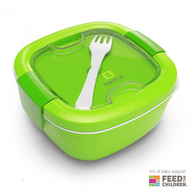 Green Bentgo All-in-One Adults Salad Container USA | 968032ARY