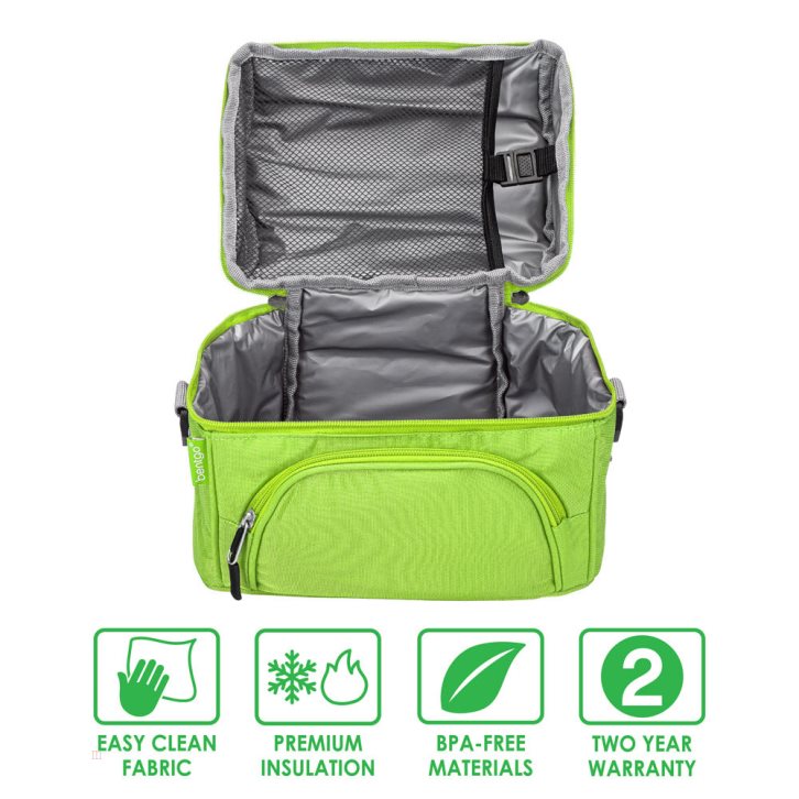 Green Bentgo Deluxe Adults Lunch Bag USA | 350741GFQ