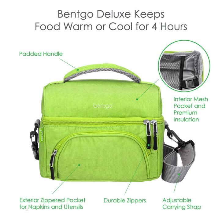 Green Bentgo Deluxe Adults Lunch Bag USA | 350741GFQ