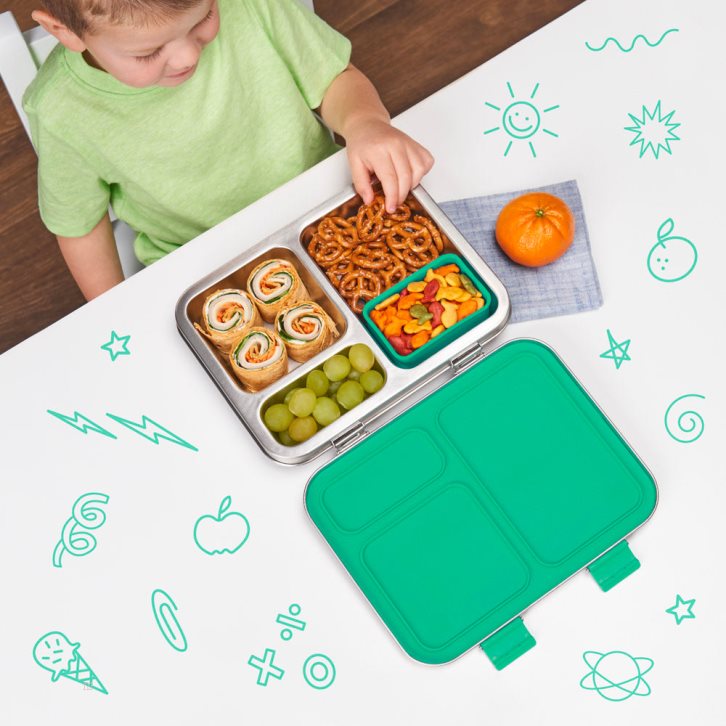 Green Bentgo Lunch Box Kids' Stainless Steel USA | 759643EYG