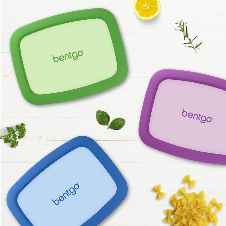 Green Blue Purple Bentgo 3-Pack Kids' Lunch Box USA | 213496CWS