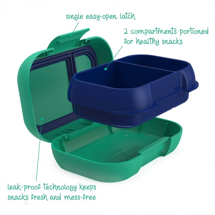 Green / Navy Bentgo Chill Lunch Kids' Snack Box USA | 271983OCU