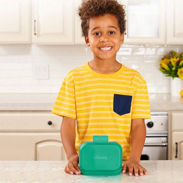 Green / Navy Bentgo Kids' Snack Container USA | 857240EPW