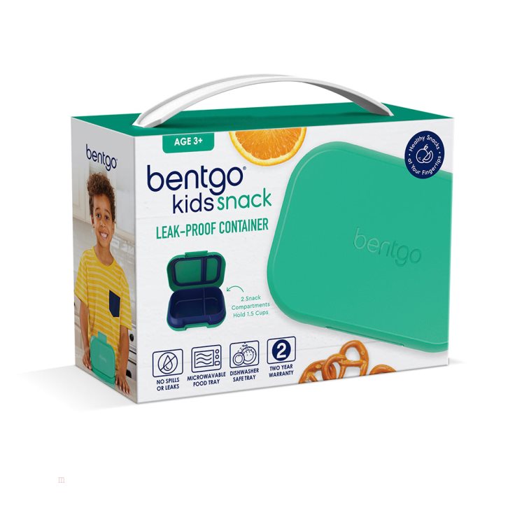 Green / Navy Bentgo Kids' Snack Container USA | 857240EPW