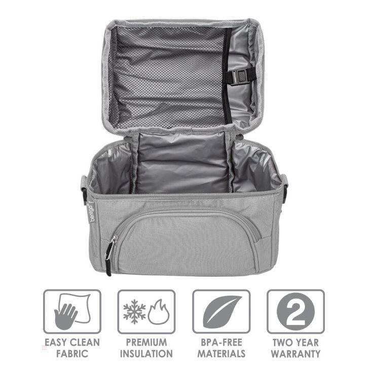 Grey Bentgo Deluxe Adults Lunch Bag USA | 980453PON