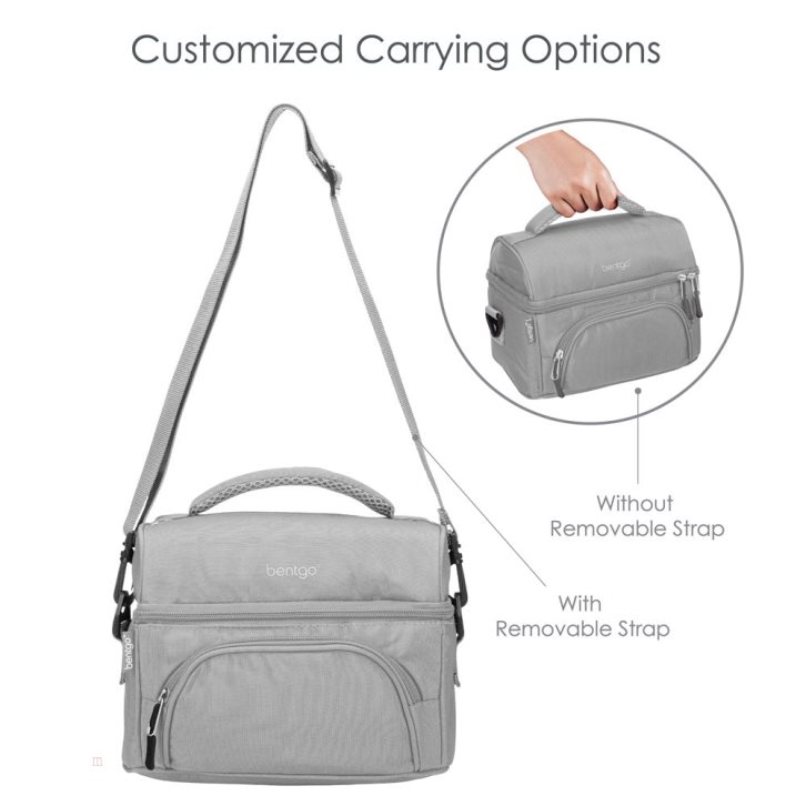 Grey Bentgo Deluxe Adults Lunch Bag USA | 980453PON