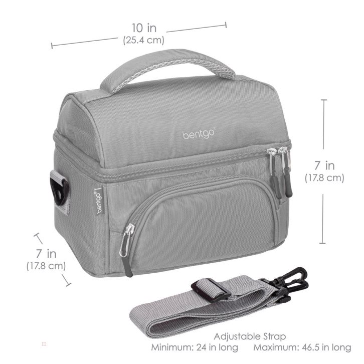 Grey Bentgo Deluxe Adults Lunch Bag USA | 980453PON