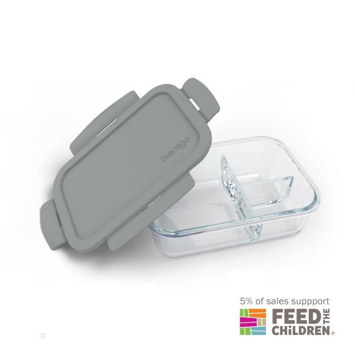 Grey Bentgo Glass Adults Lunch Container USA | 951037VZY