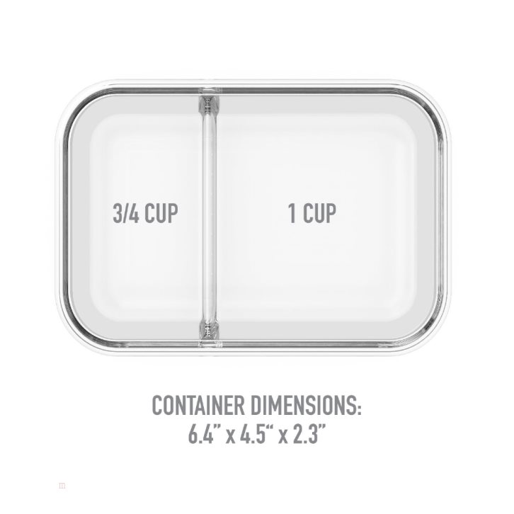 Grey Bentgo Glass Adults Snack Container USA | 634785XFD