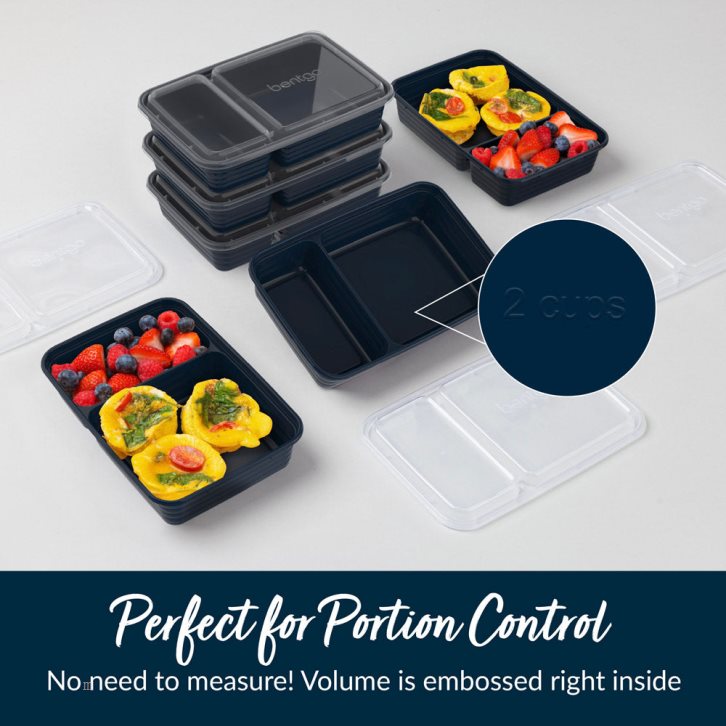 Grey Bentgo Prep 2-Compartment Adults Meal Prep Containers USA | 925187AQZ