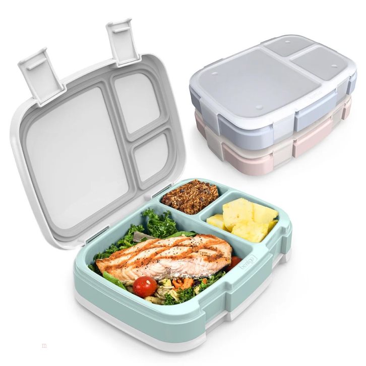 Grey Blue Pink Bentgo Fresh 3-Meal Prep Pack Adults Meal Prep Containers USA | 162378CUM