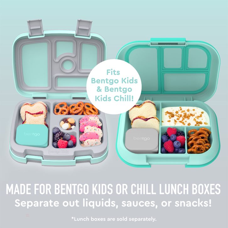 Grey Light Turquoise Bentgo Sidekicks 2-Pack Silicone Container Set Kids' Sauce Container USA | 583276NXC