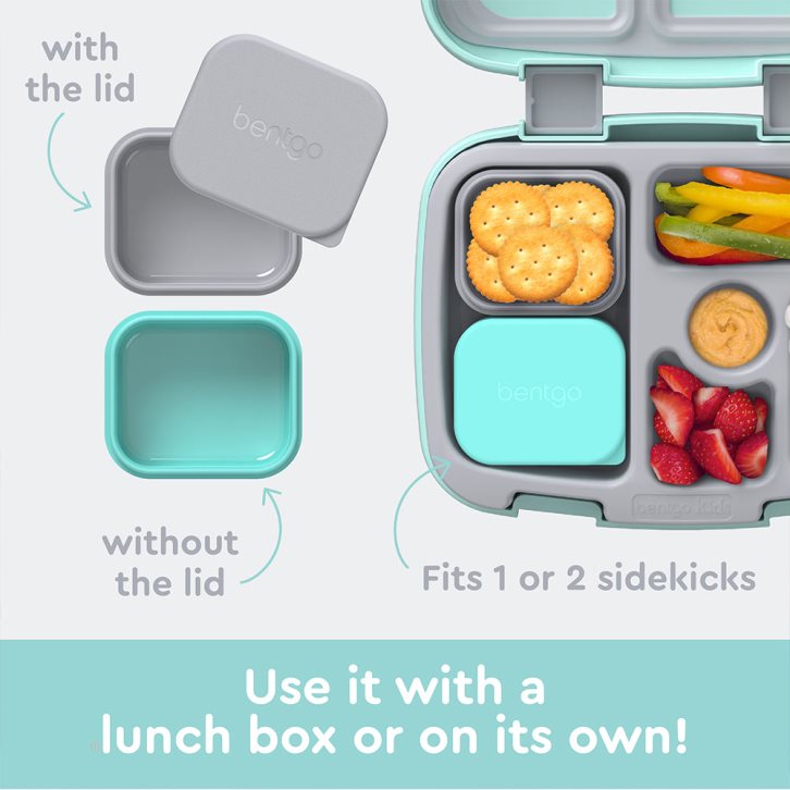 Grey Light Turquoise Bentgo Sidekicks 2-Pack Silicone Container Set Kids' Sauce Container USA | 583276NXC