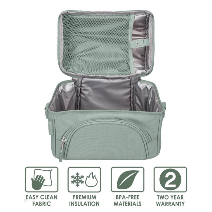 Khaki Green Bentgo Deluxe Adults Lunch Bag USA | 245391QZE