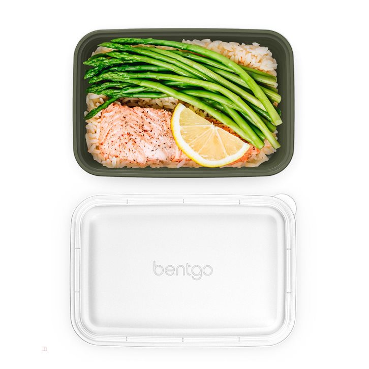 Khaki Green Bentgo Prep 1-Compartment Adults Meal Prep Containers USA | 371946ITK