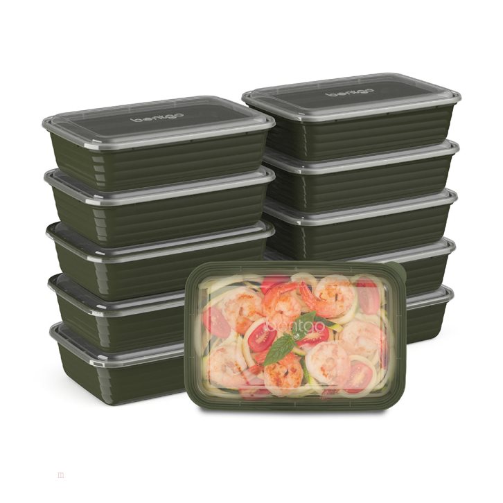 Khaki Green Bentgo Prep 1-Compartment Adults Meal Prep Containers USA | 371946ITK