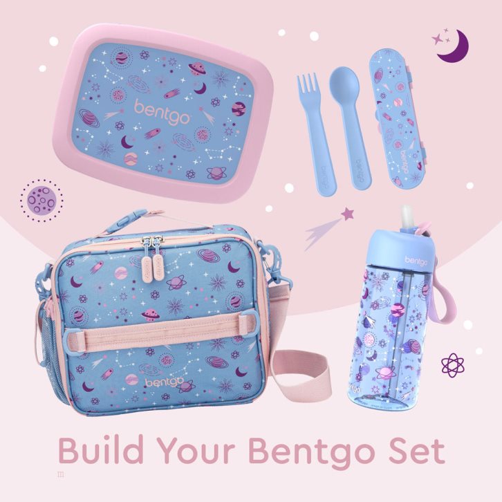 Lavender Bentgo Prints Kids' Lunch Bag USA | 681047PNI