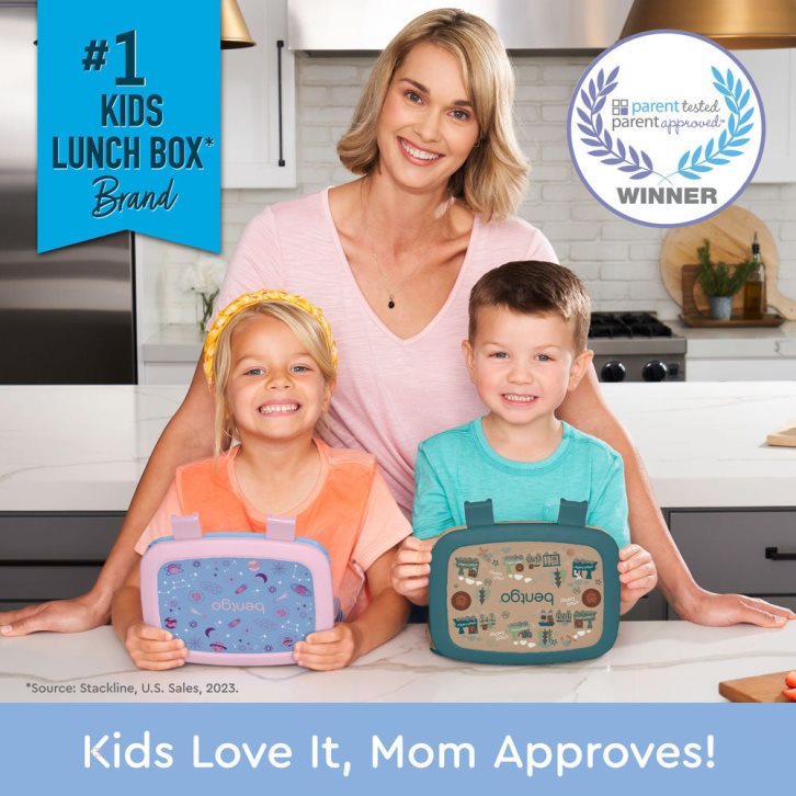 Lavender Bentgo Prints Kids' Lunch Box USA | 306592LOH