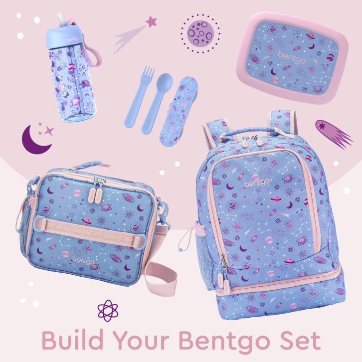 Lavender Bentgo Prints Lunch Bag Kids' 2-in-1 Backpack USA | 547328GCA