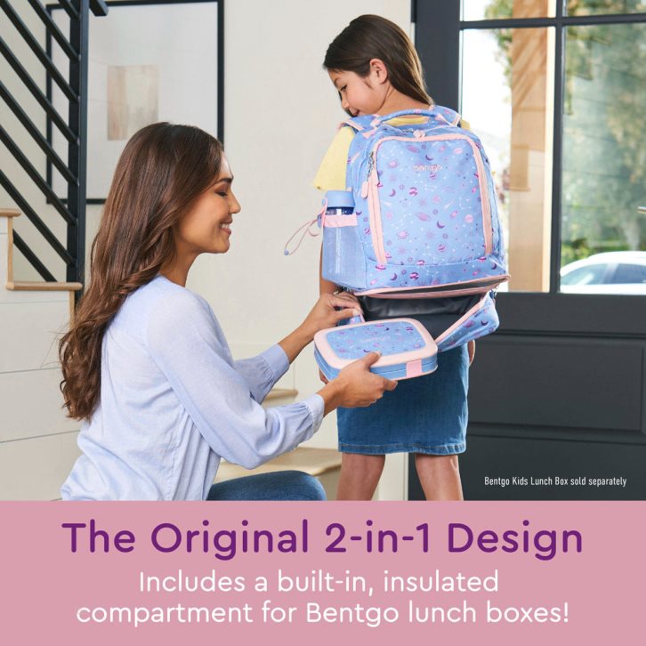 Lavender Bentgo Prints Lunch Bag Kids' 2-in-1 Backpack USA | 547328GCA