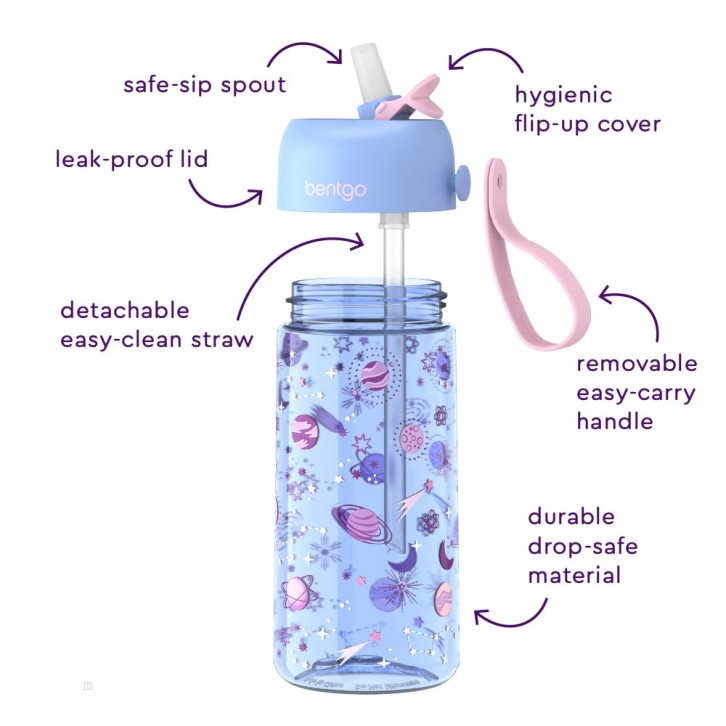 Lavender Bentgo Prints Water Bottles Kids' Lunch Box USA | 051682RFQ