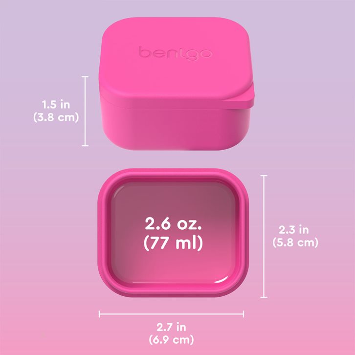 Lavender Pink Bentgo Sidekicks 2-Pack Silicone Container Set Kids' Sauce Container USA | 761429BYW