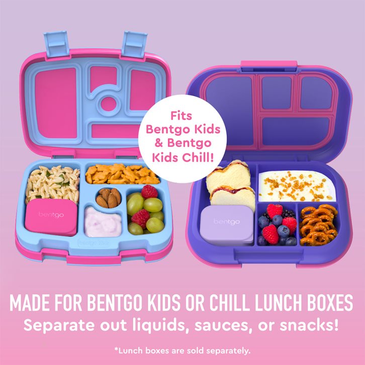 Lavender Pink Bentgo Sidekicks 2-Pack Silicone Container Set Kids' Sauce Container USA | 761429BYW