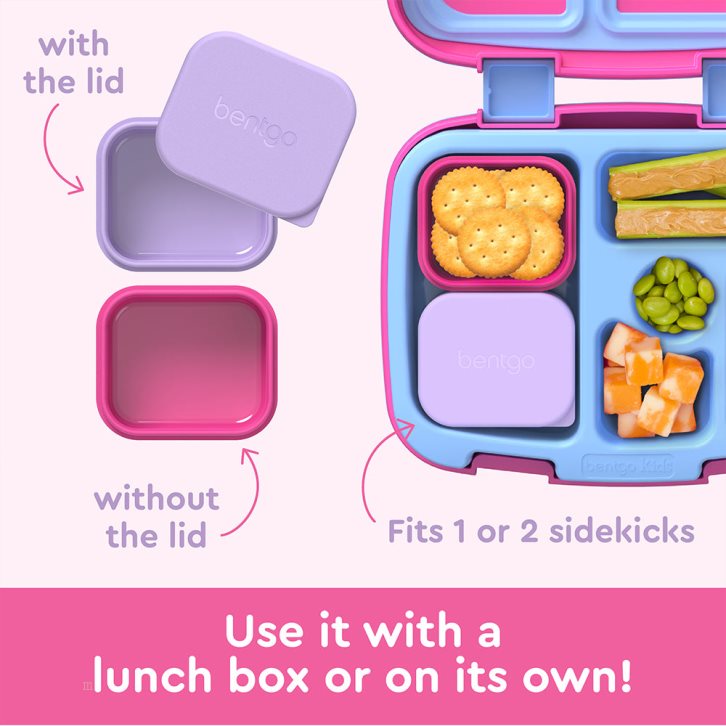 Lavender Pink Bentgo Sidekicks 2-Pack Silicone Container Set Kids' Sauce Container USA | 761429BYW