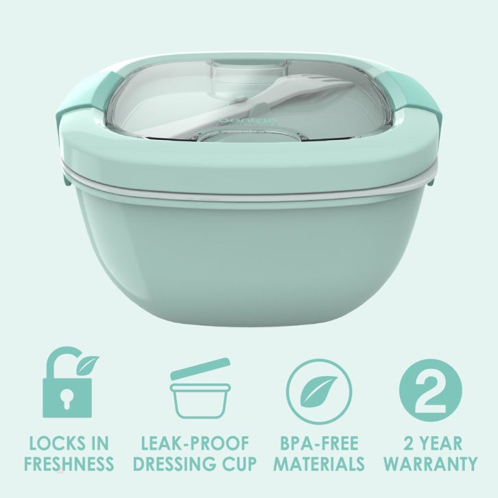 Light Turquoise Bentgo All-in-One Adults Salad Container USA | 369207LMY