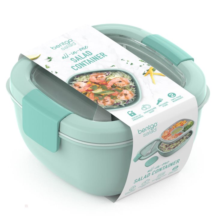 Light Turquoise Bentgo All-in-One Adults Salad Container USA | 369207LMY