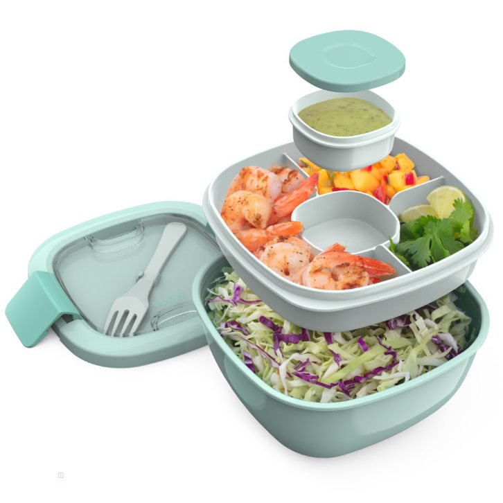 Light Turquoise Bentgo All-in-One Adults Salad Container USA | 369207LMY