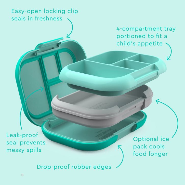 Light Turquoise Bentgo Chill Kids' Lunch Box USA | 586943JGV