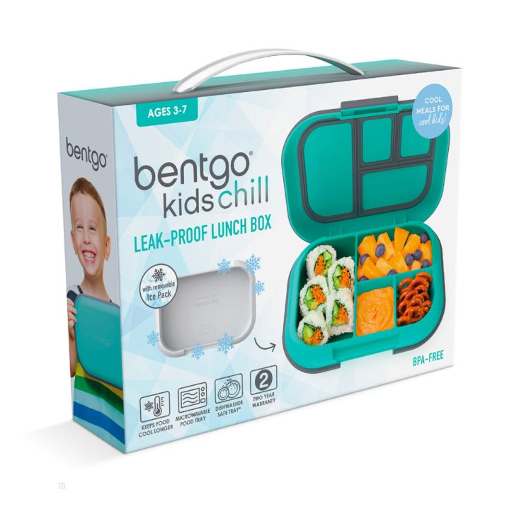 Light Turquoise Bentgo Chill Kids' Lunch Box USA | 374516APF