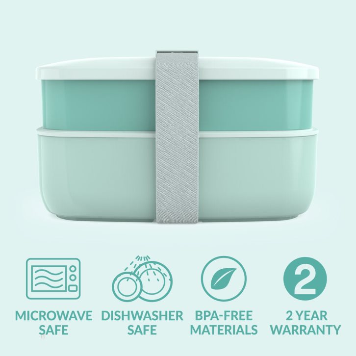 Light Turquoise Bentgo Classic Adults Lunch Box USA | 951304RPB